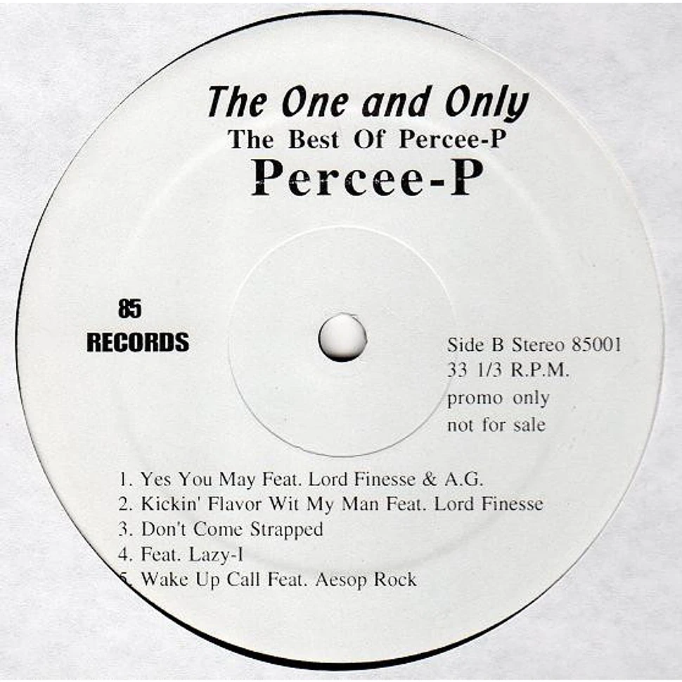 Percee P - The One And Only : The Best Of Percee P - Vinyl LP - US -  Original | HHV