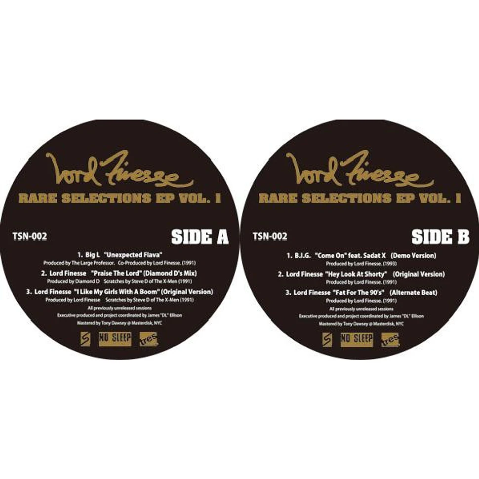 Lord Finesse - Rare Selections EP Vol. 1