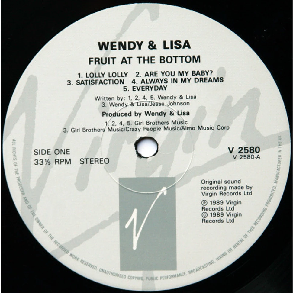 Wendy & Lisa - Fruit At The Bottom