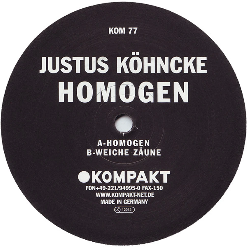Justus Köhncke - Homogen