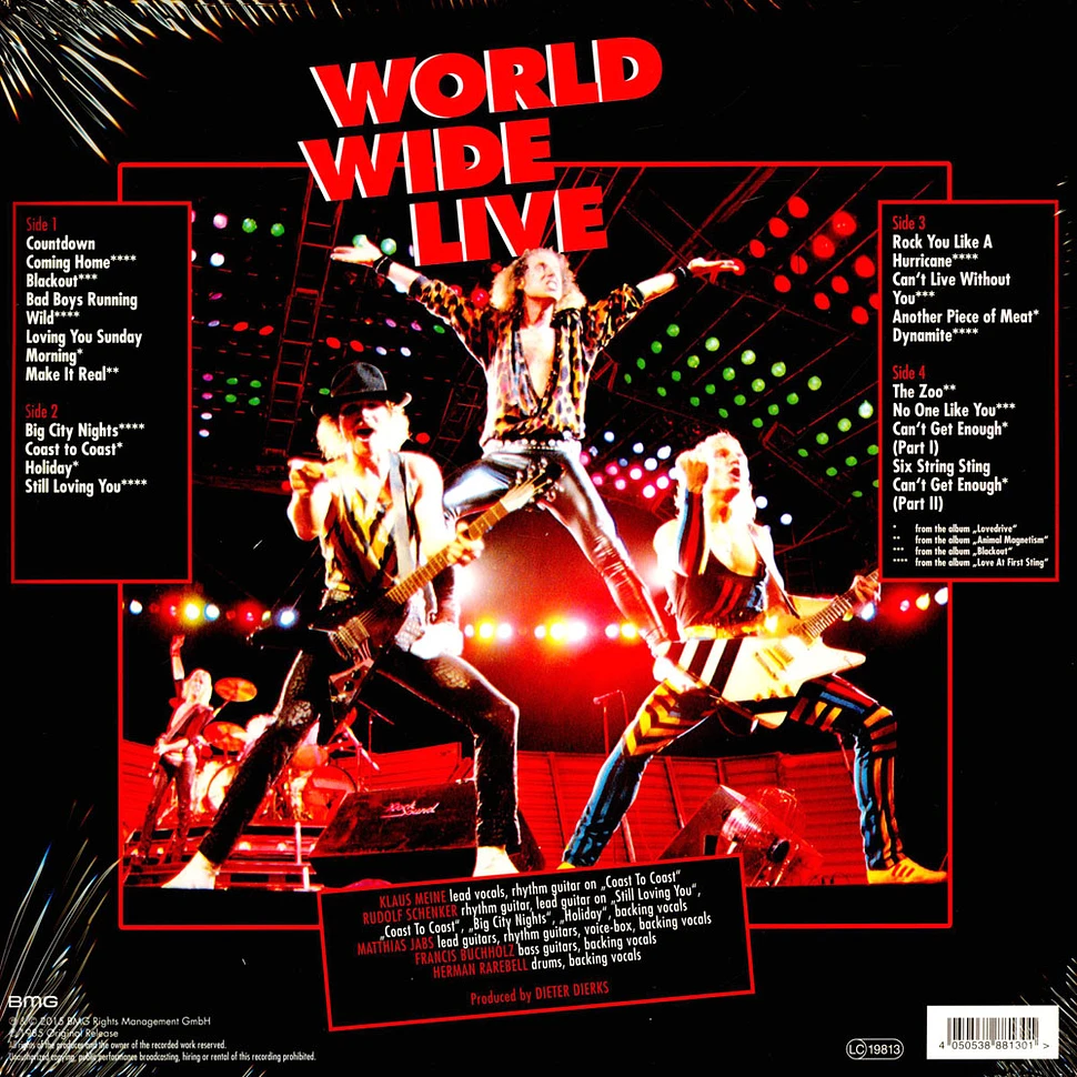 Scorpions - World Wide Live Colored Vinyl Edition