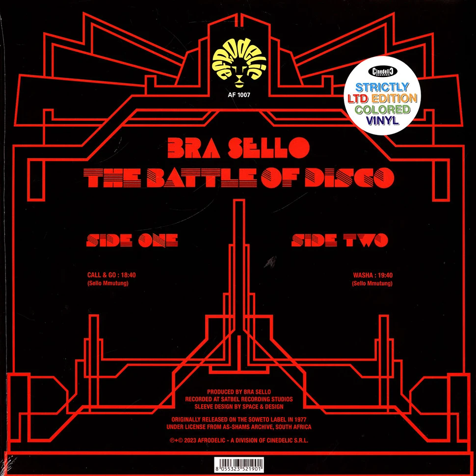 Bra Sello - The Battle Of Disco HHV Summer Of Jazz Exclusive Clear Yellow Vinyl Edition