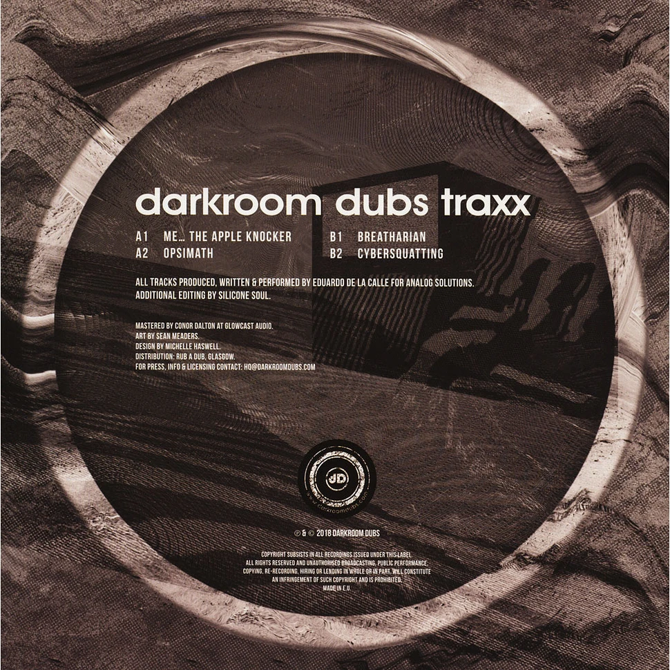 Eduardo De La Calle - Darkroom Dubs Traxx