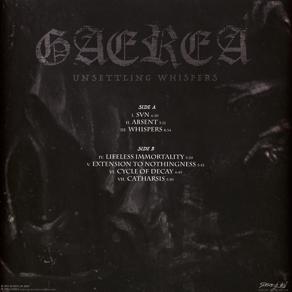 Gaerea - Unsettling Whispers Black Vinyl Edition