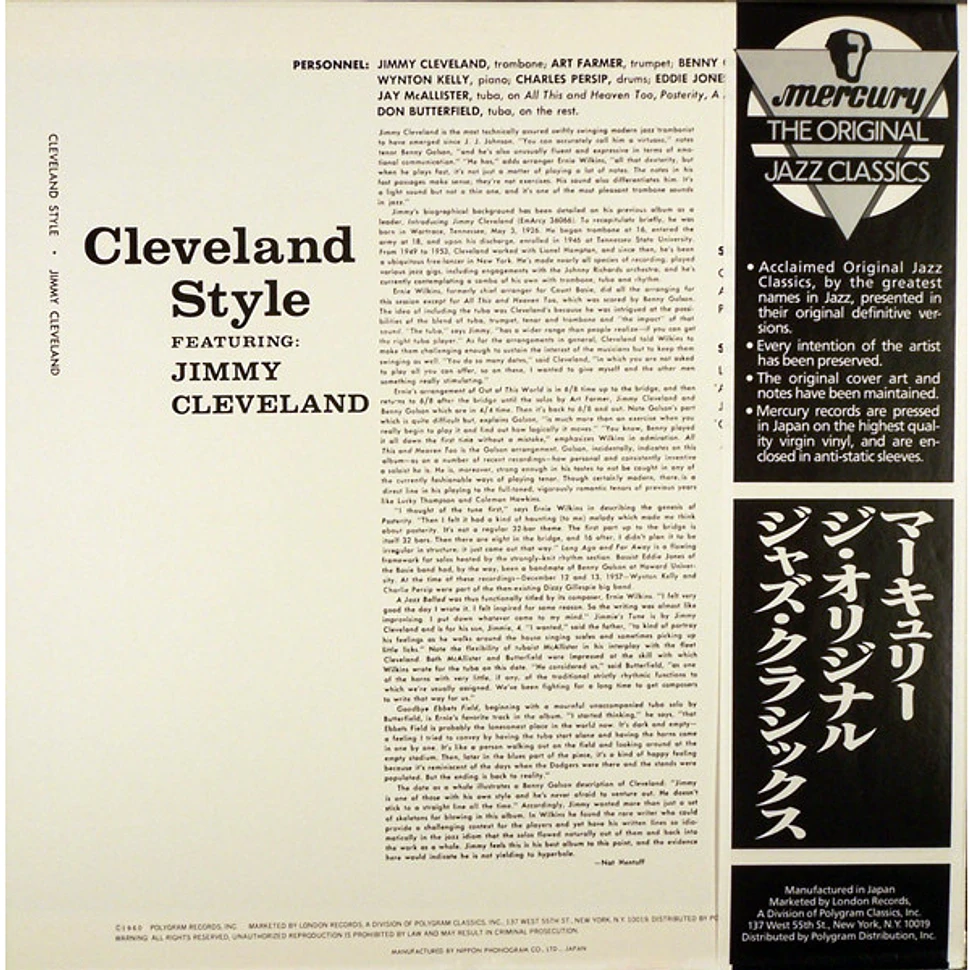 Jimmy Cleveland - Cleveland Style