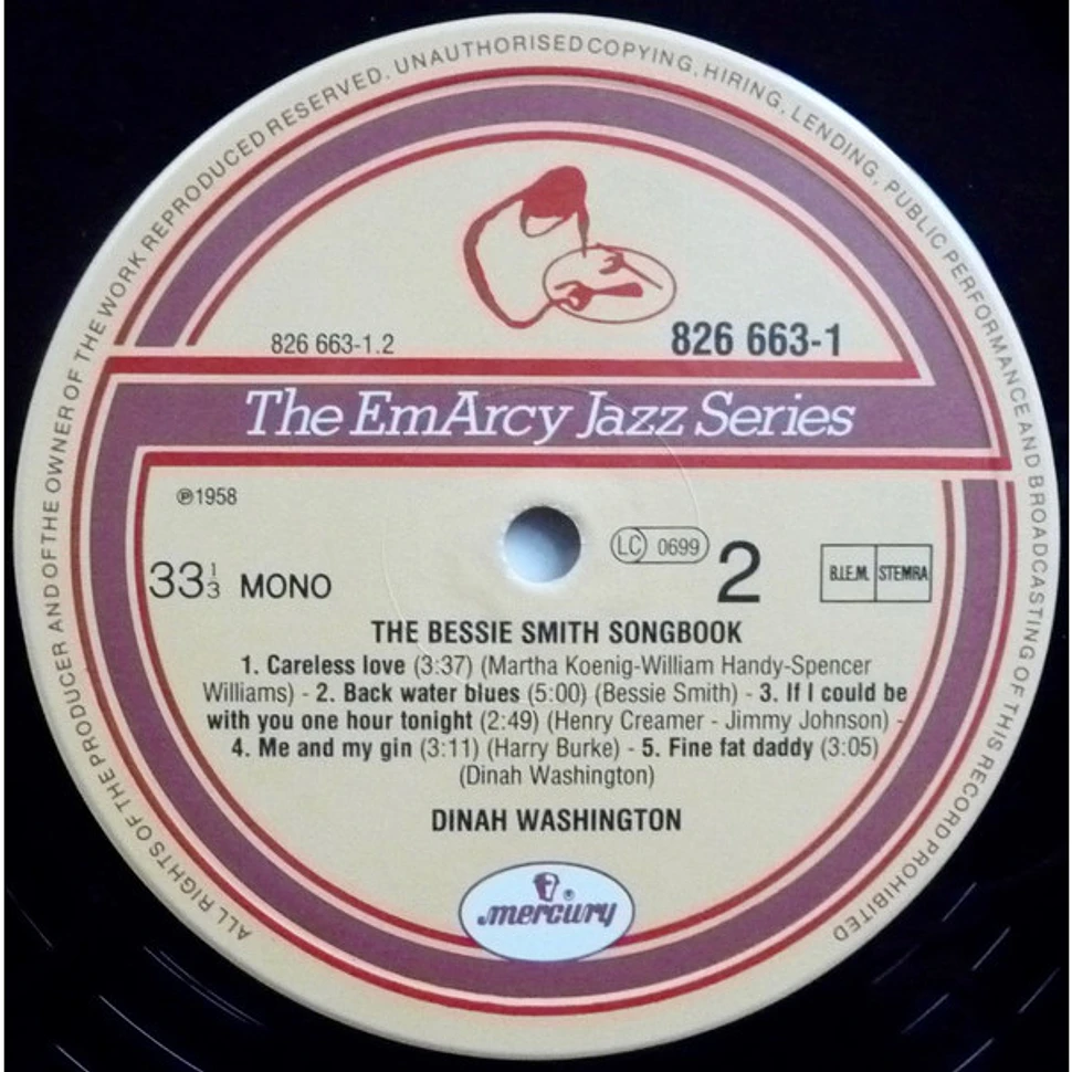 Dinah Washington - The Bessie Smith Songbook