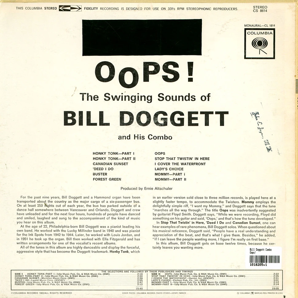 Bill Doggett Combo - Oops!