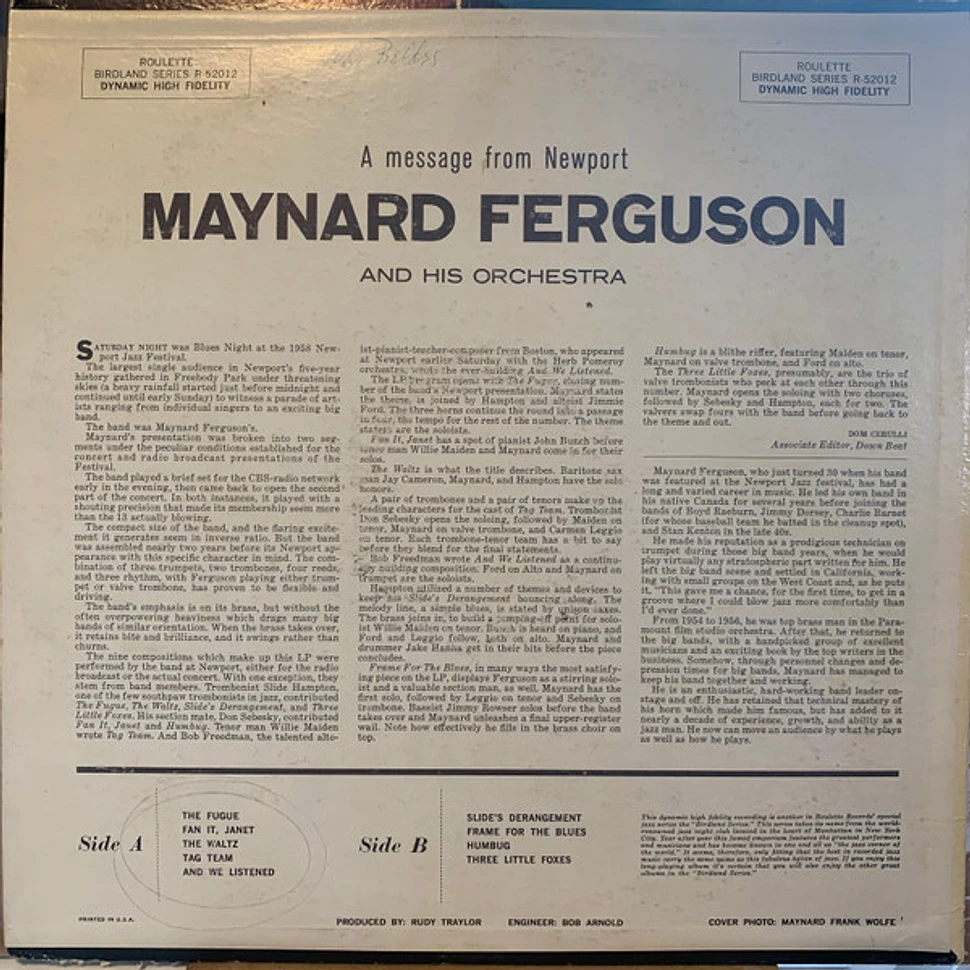 Maynard Ferguson - A Message From Newport
