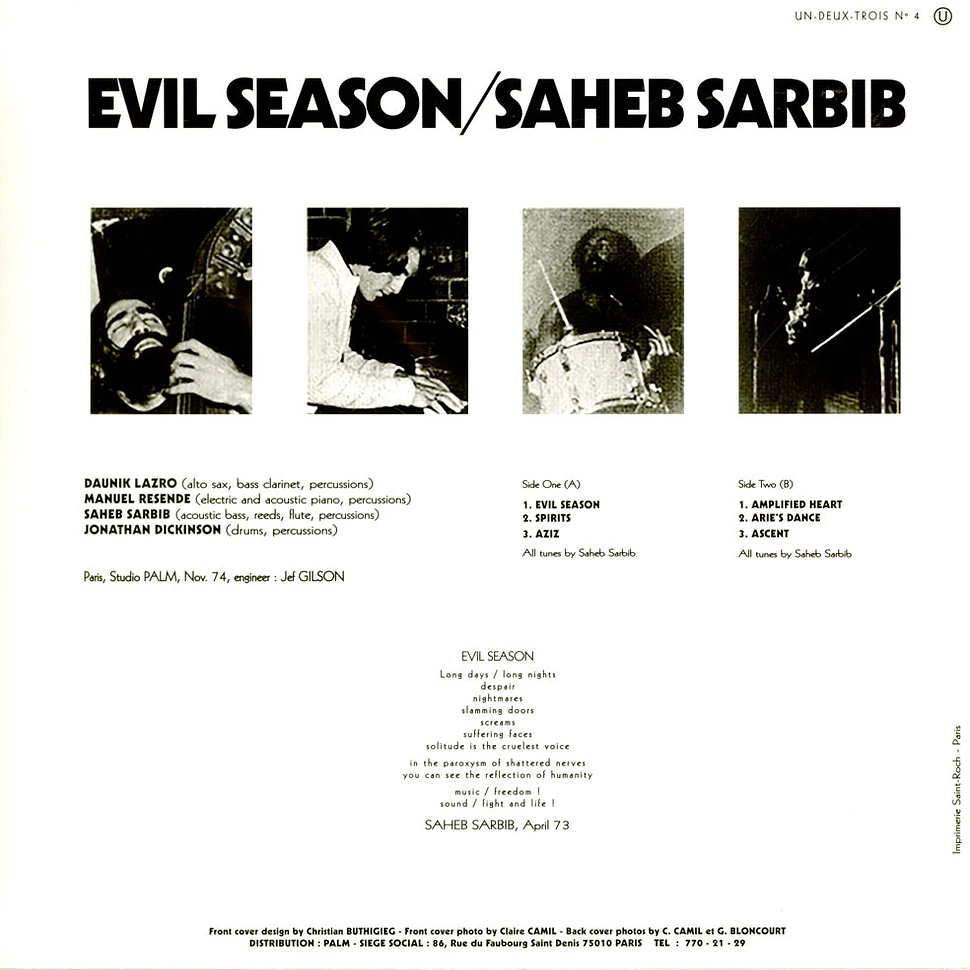 Saheb Sarbib - Evil Season