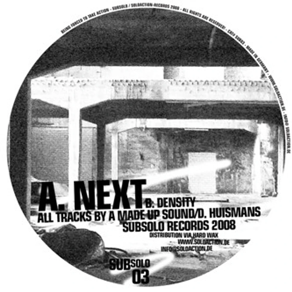 A Made Up Sound - Next / Density