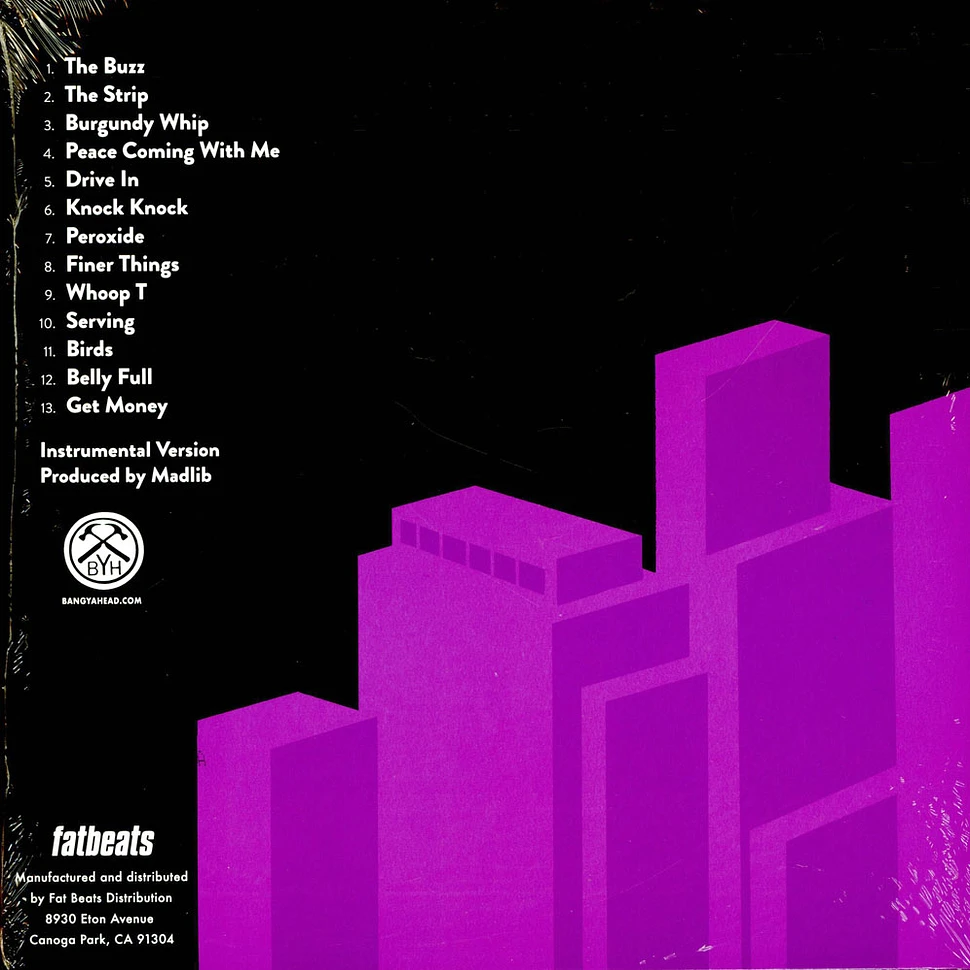 MED, Blu & Madlib - Bad Neighbor Beats Purple / Black Vinyl Edition
