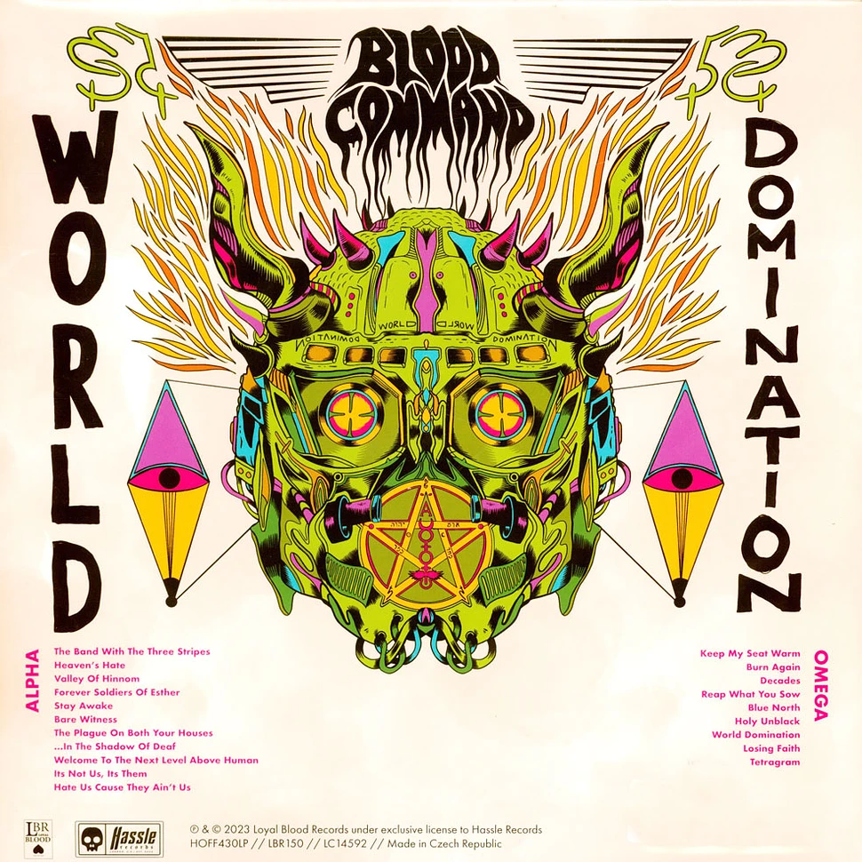 Blood Command - World Domination Clear With Black & Neo Green Vinyl Edition