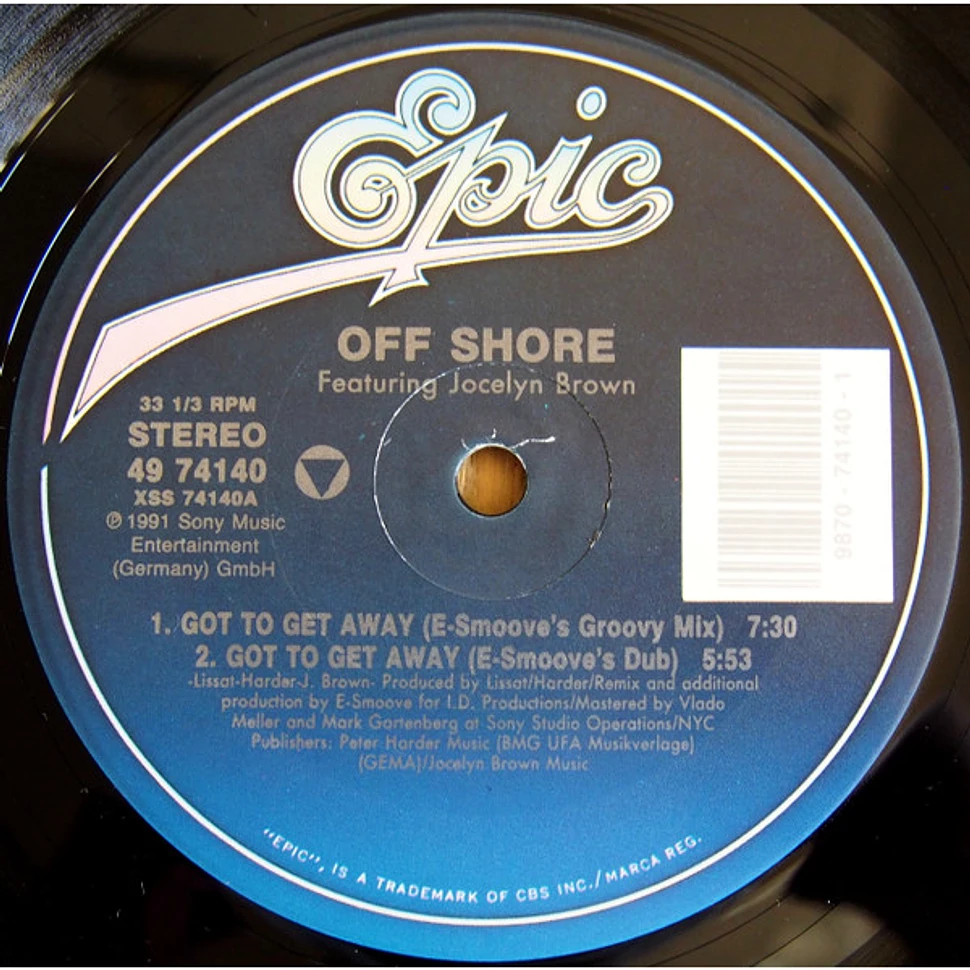 Off-Shore Featuring Jocelyn Brown - Got To Get Away