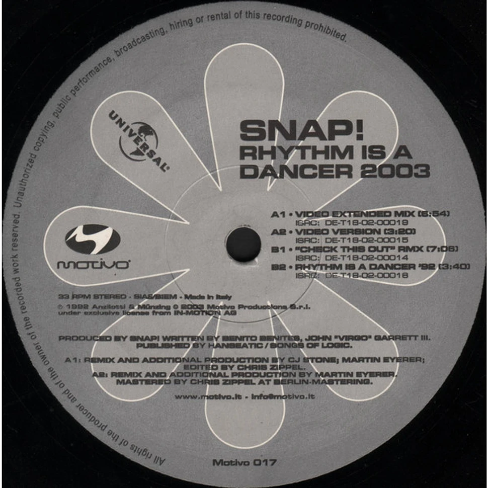 Snap! - Rhythm Is A Dancer 2003