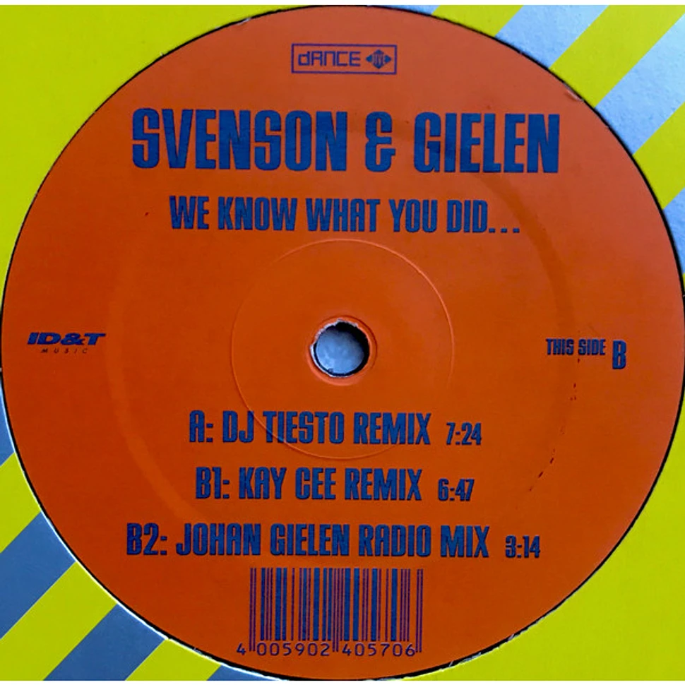 Svenson & Gielen - We Know What You Did...