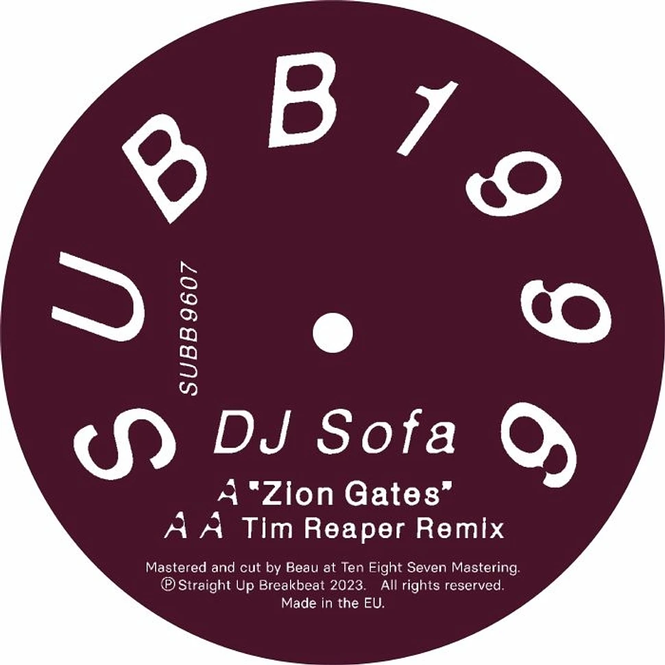 DJ Sofa - Zion Gates Transparent Red & Black Vinyl Edition