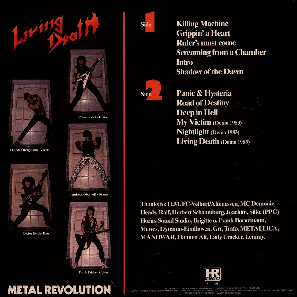 Living Death - Metal Revolution Orange Vinyl Edition