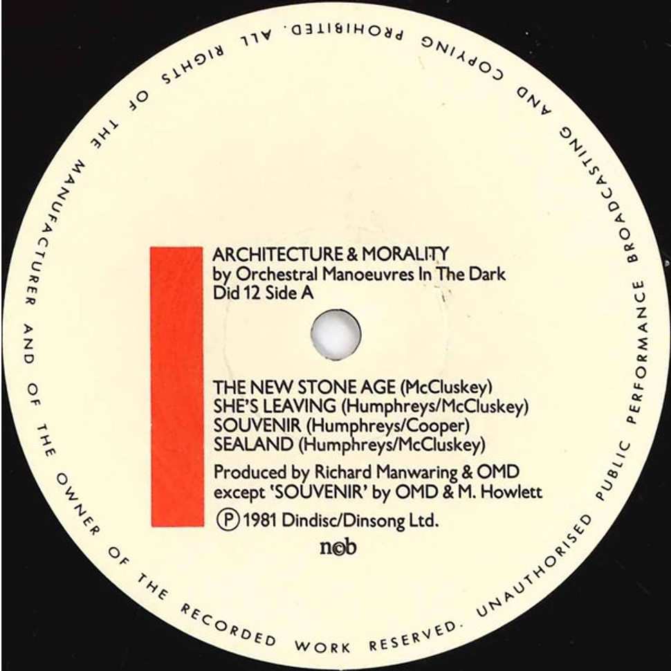 Orchestral Manoeuvres In The Dark - Architecture & Morality - Vinyl LP ...