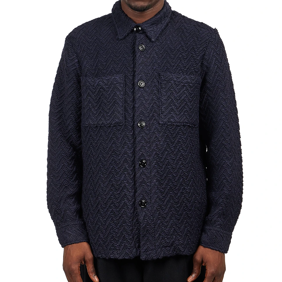 Portuguese Flannel - Knited Herringbone Overshirt Shirt