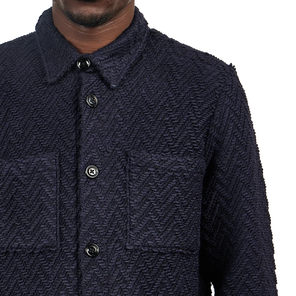 Portuguese Flannel - Knited Herringbone Overshirt Shirt