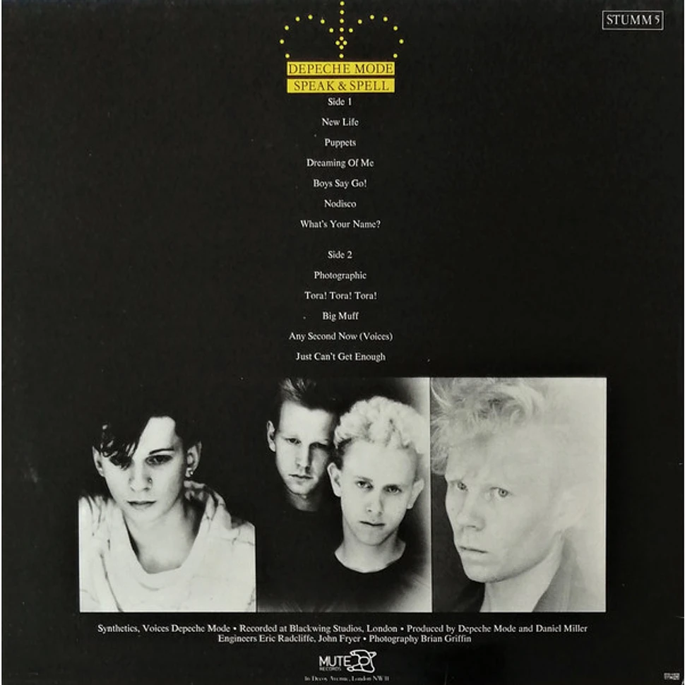 Depeche Mode Speak & Spell Vinyl LP 1981 EU Original HHV