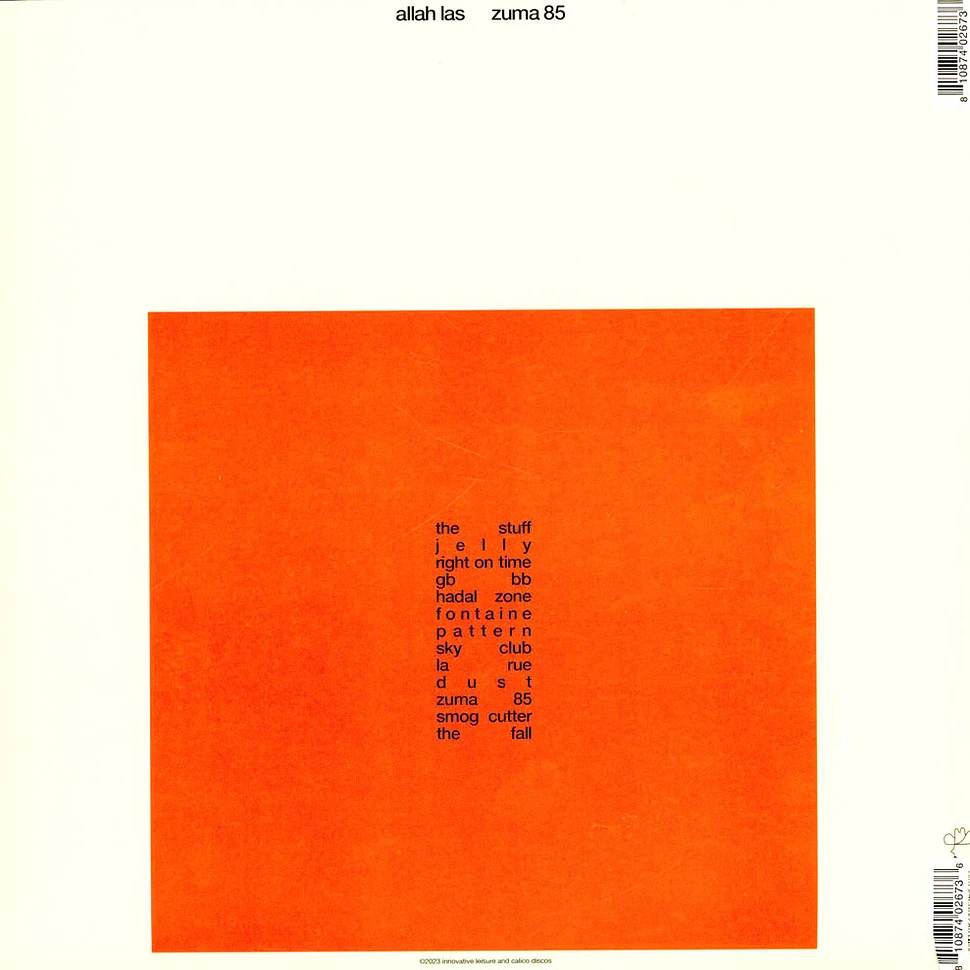 Allah-Las - Zuma 85 HHV Exclusive Orange Vinyl Edition
