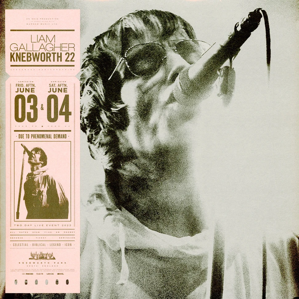 WT27 Liam Gallagher Knebworth 22 LP レコード Liam Gallagher (Oasis) - Knebworth 22 Black Vinyl Edition