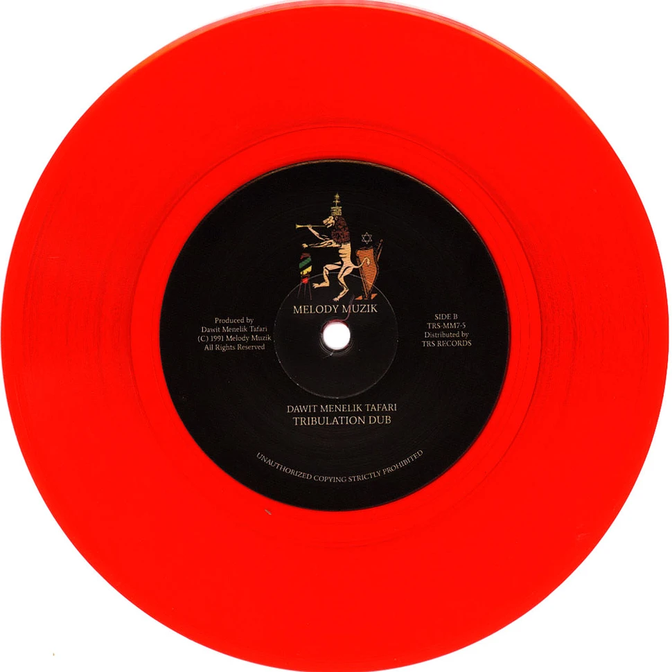 Dawit Menelik Tafari - Tribulation Red Vinyl Edtion