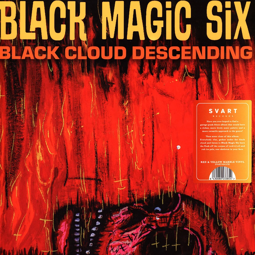 Black Magic Six - Black Cloud Descending Red/Yellow Marbled Vinyl Edition