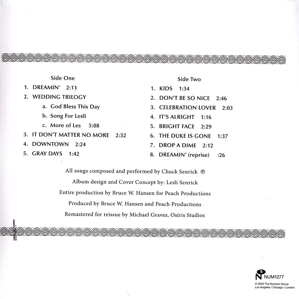 Chuck Senrick - Dreamin' Gray Vinyl Edition