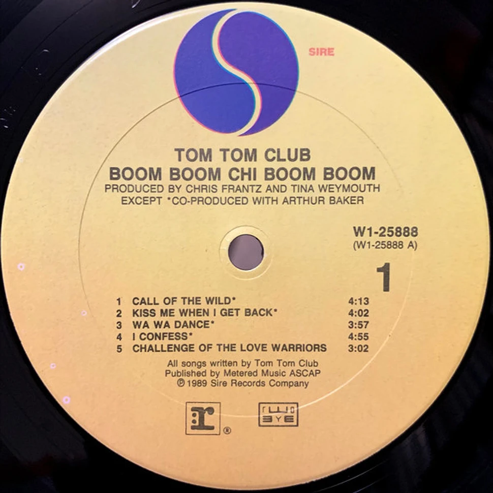 Tom Tom Club Boom Boom Chi Boom Boom Vinyl LP 1989 US