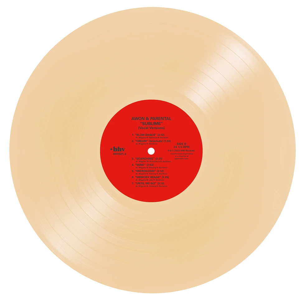 Awon & Parental (de Kalhex) - Sublime Colored Vinyl Edition