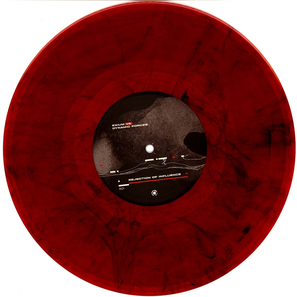 Exium Vs. Dynamic Forces - Rejection Of Influence Red Marbled Vinyl Edition