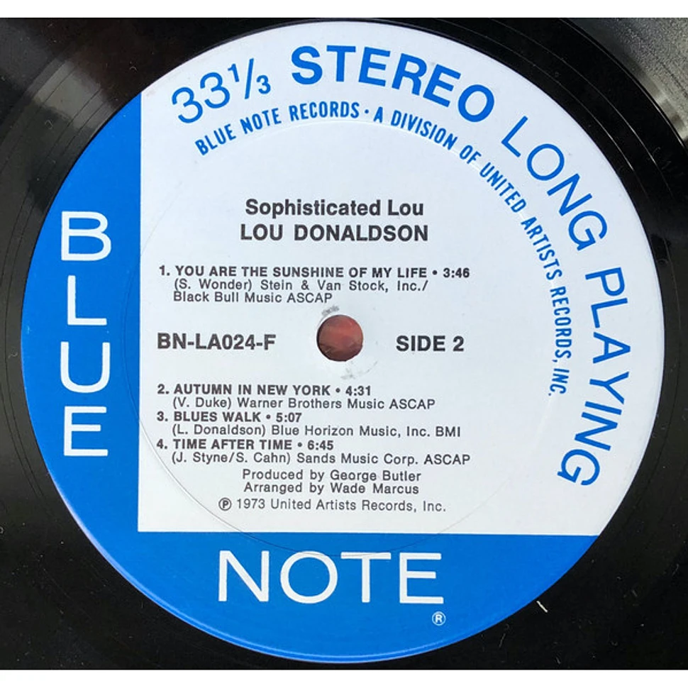 Lou Donaldson - Sophisticated Lou - Vinyl LP - 1973 - US