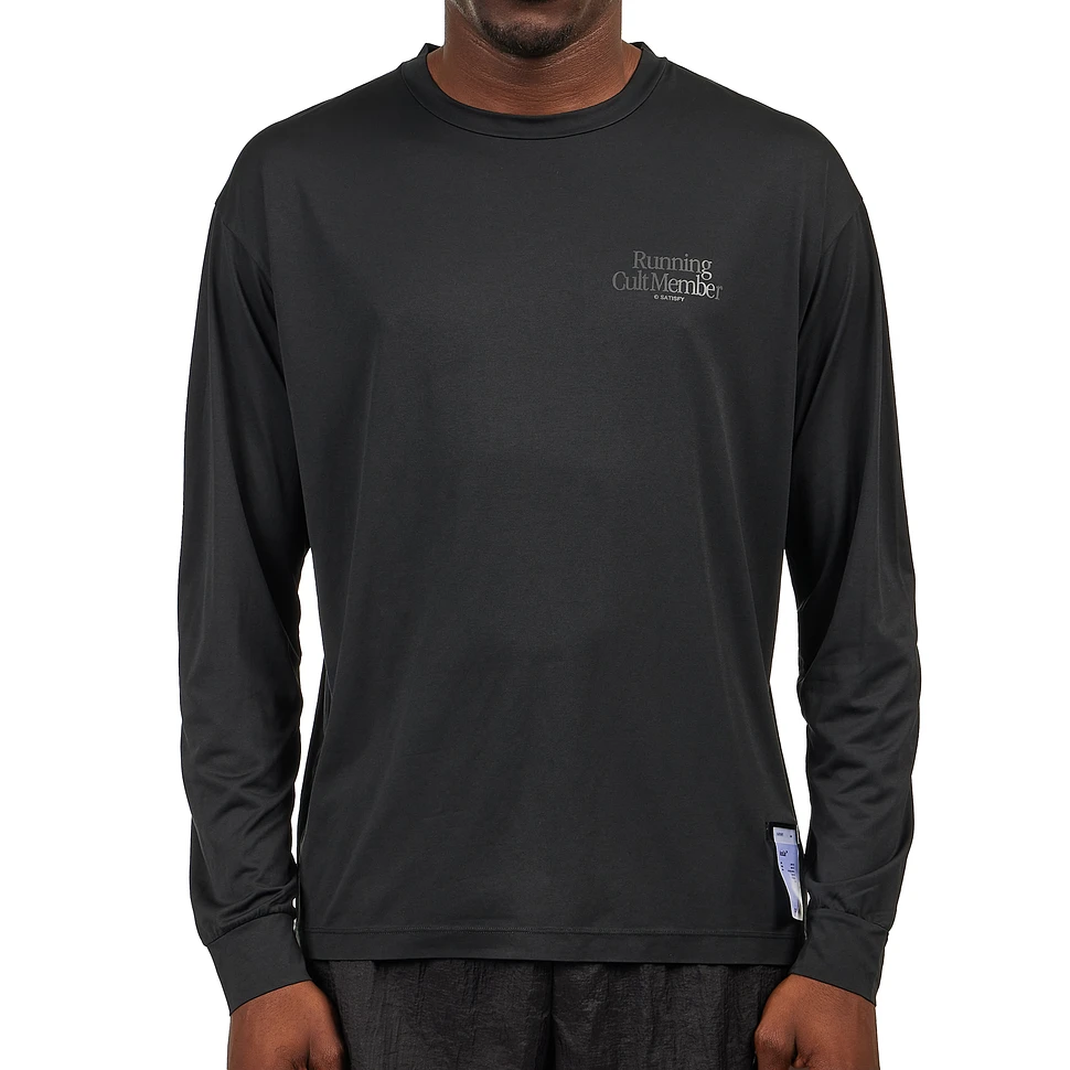 Satisfy - AuraLite™ Long Tee (Black) | HHV