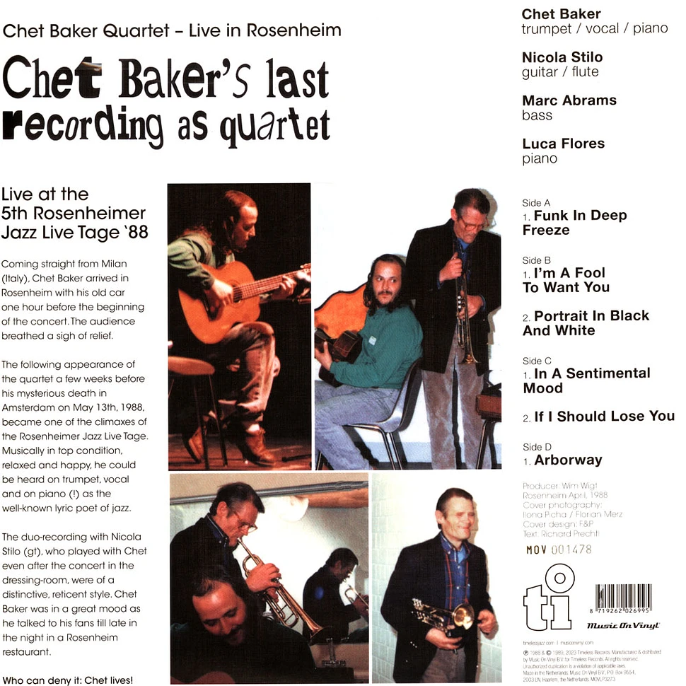 Chet Baker - Live In Rosenheim