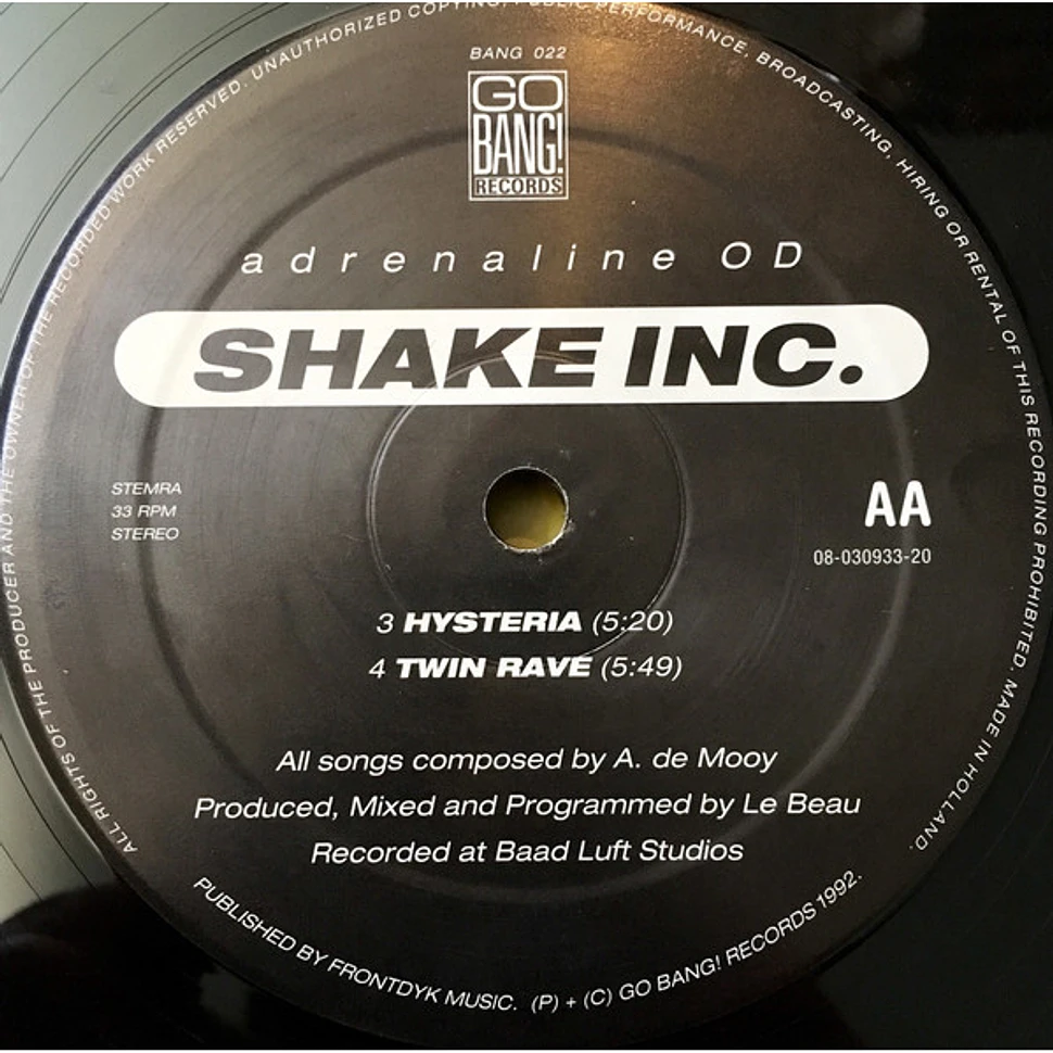 Shake Inc. - Adrenalin OD