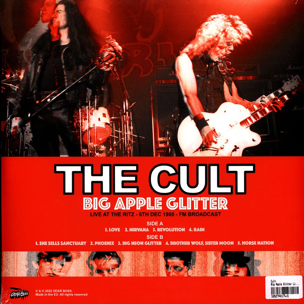 Cult - Big Apple Glitter Live At The Ritz 1985 Black Vinyl Edition