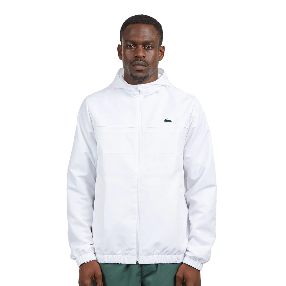 Lacoste - Men's Hooded Jacket (White / White / White) | HHV