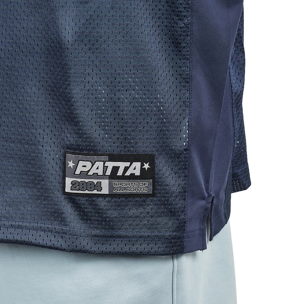 Patta Respect Football Jersey - Blue Nights / Pearl Blue - XL - Men