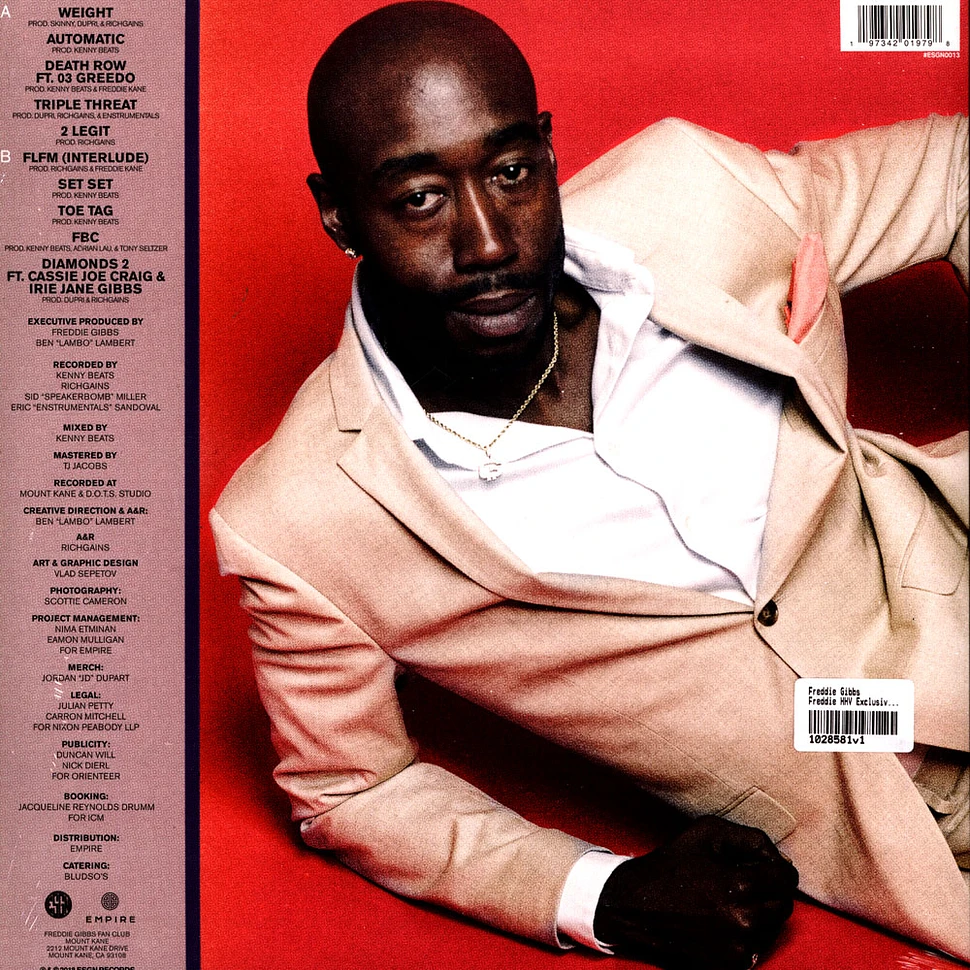 Freddie Gibbs - Freddie HHV Exclusive Bone w/ Pink Splatter Vinyl Edition