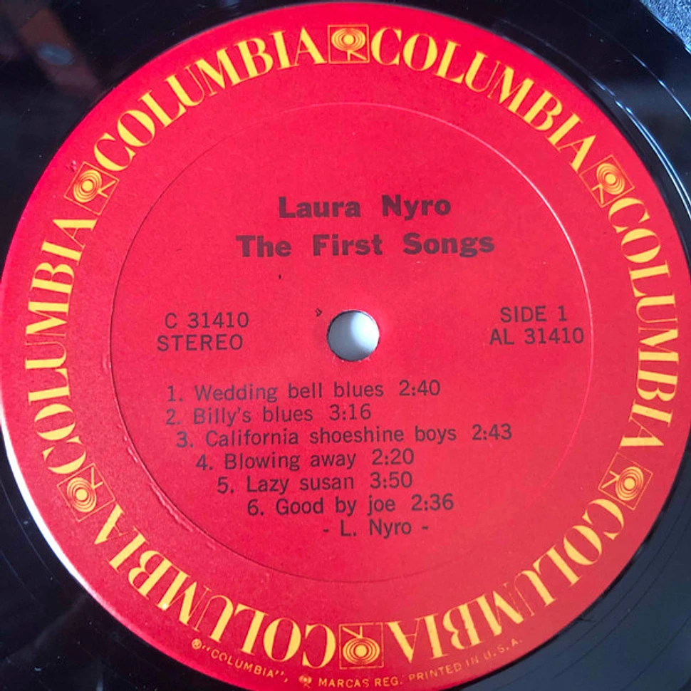 Laura Nyro The First Songs Vinyl Lp 1973 Us Reissue Hhv