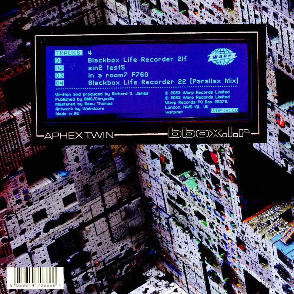 Aphex Twin - Blackbox Life Recorder 21f / In A Room7 F760 - CD