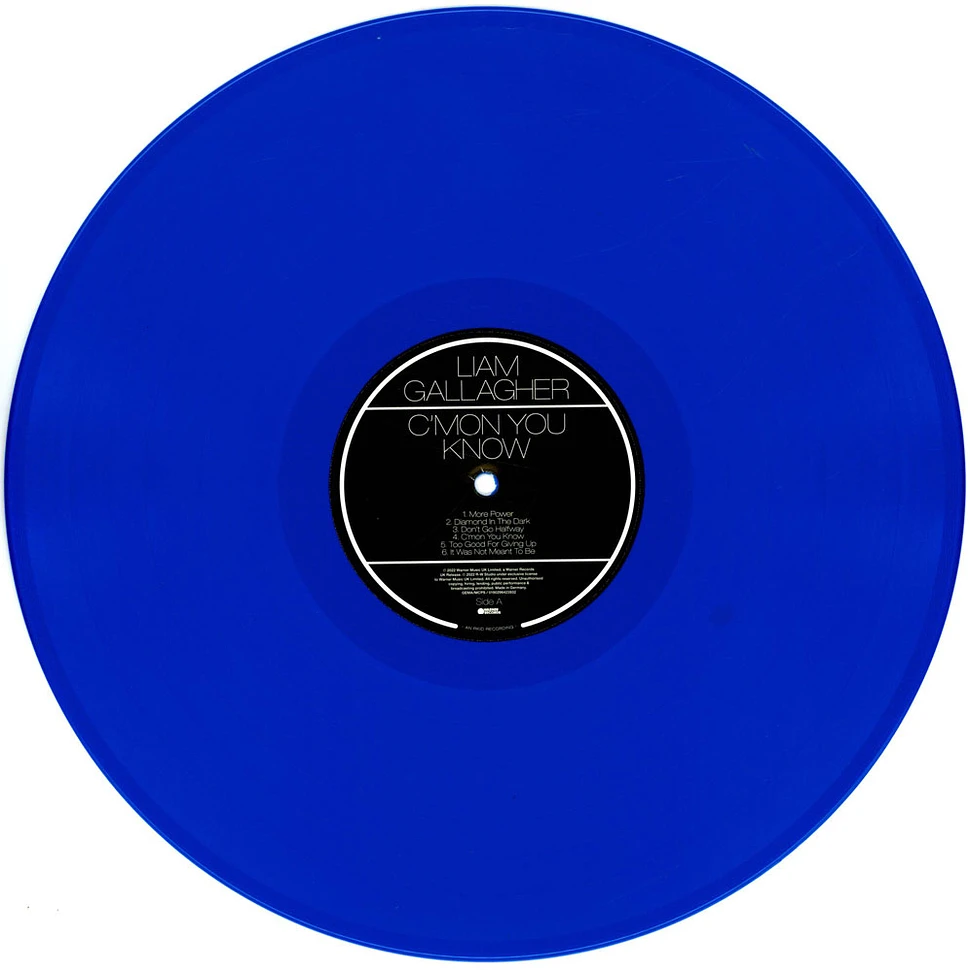 Liam Gallagher - C'MON YOU KNOW Blue Vinyl Edition