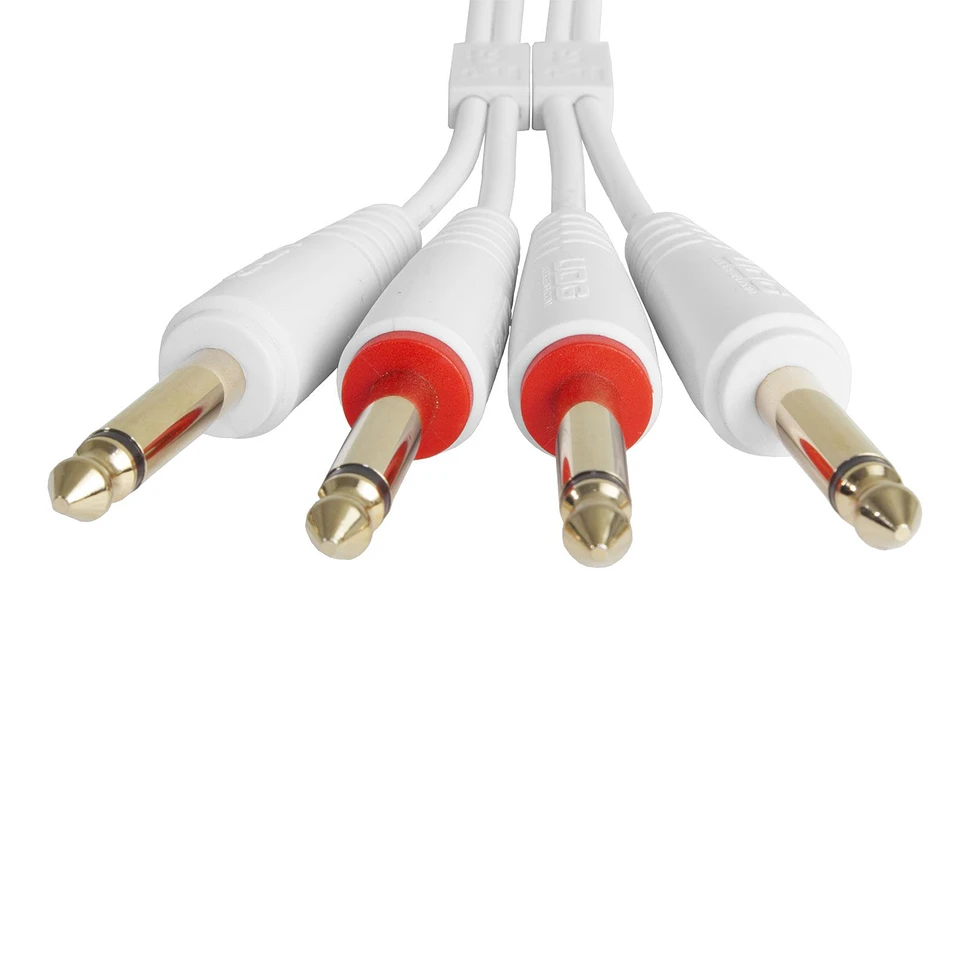 UDG - Ultimate Audio Cable Set 1/4'' Jack-1/4'' Jack White Straight 1,5m