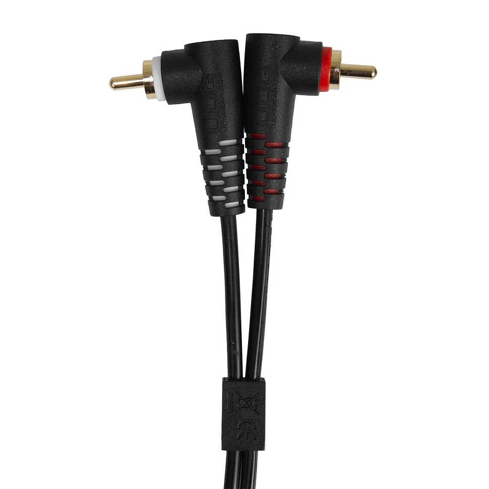 UDG - Ultimate Audio Cable Set RCA Straight-RCA Angled Black 3m