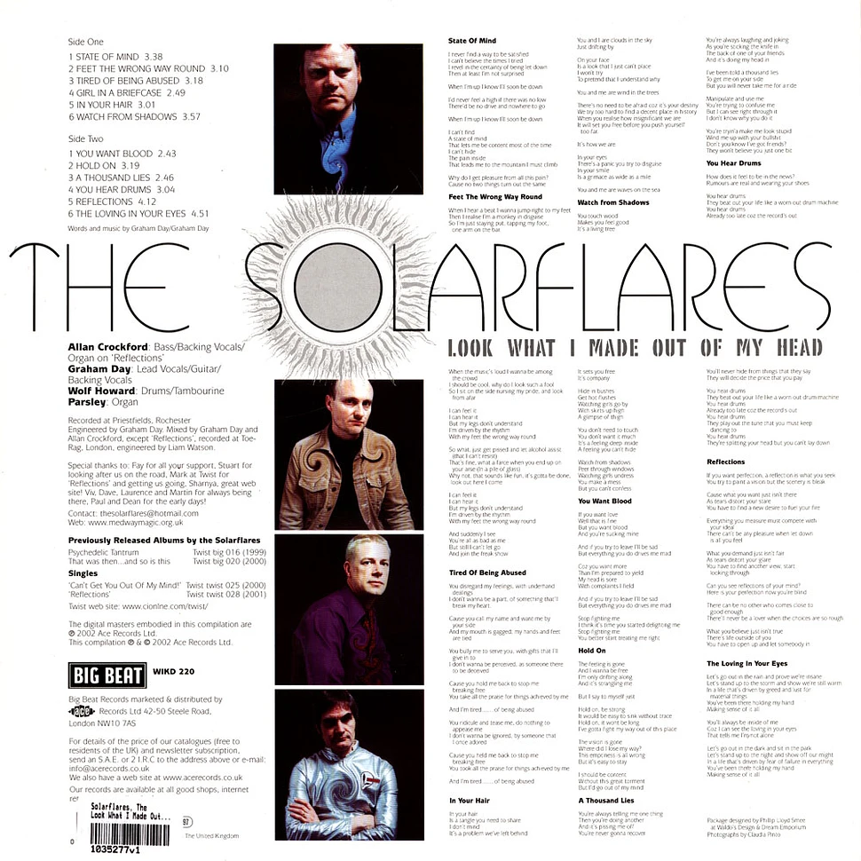 The Solarflares - Look What I Made Out Of My Head