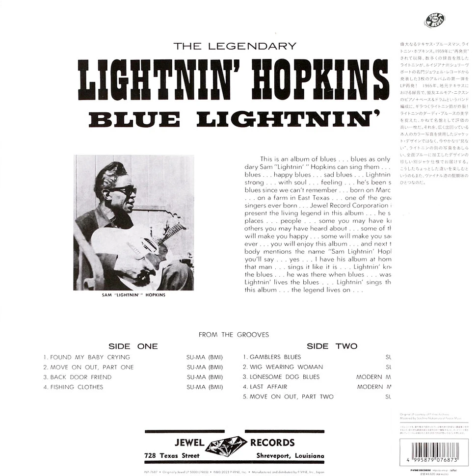 Lightnin' Hopkins - Blue Lightnin'