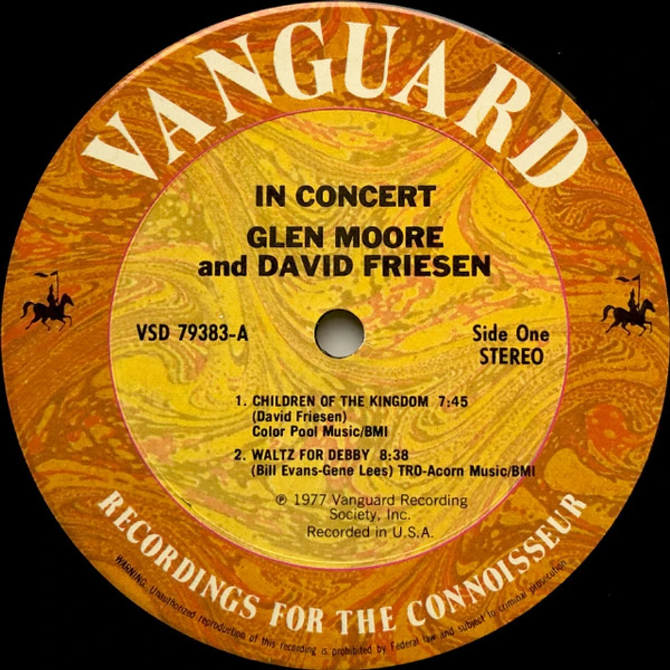 Glen Moore and David Friesen - In Concert