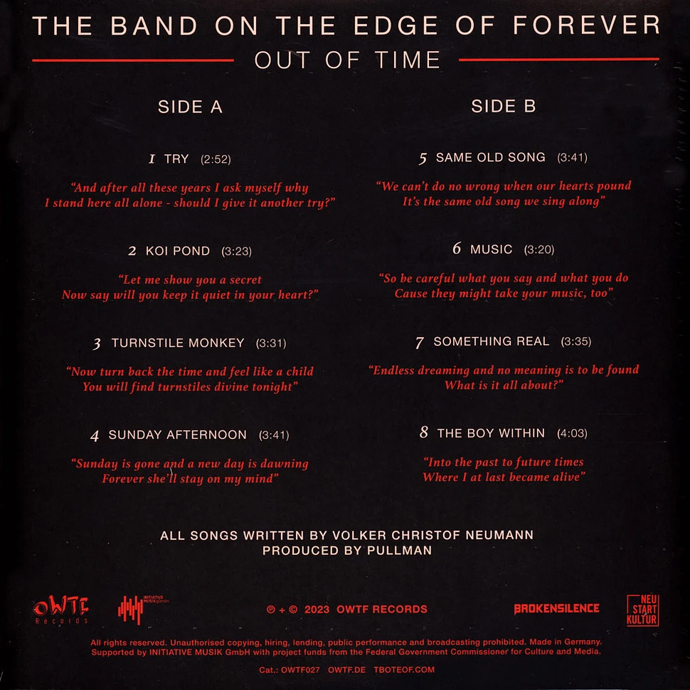 The Band On The Edge Of Forever - Out Of Time